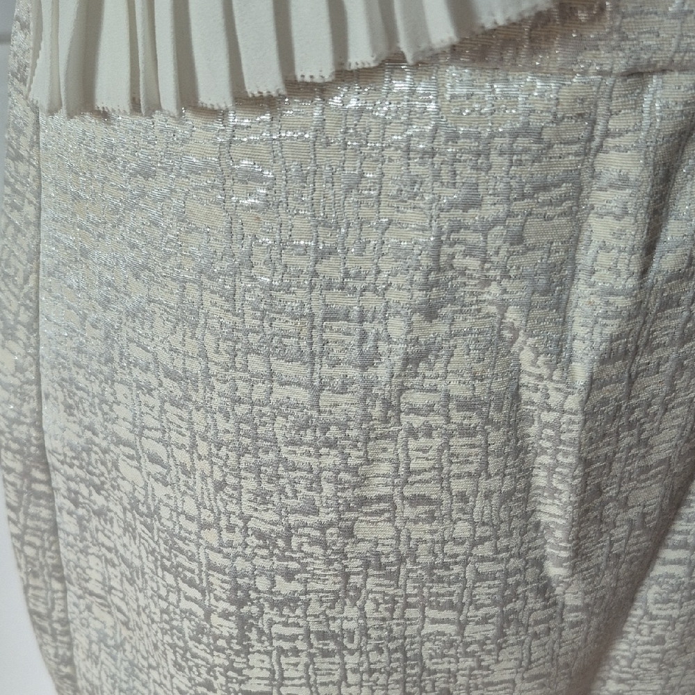 LOFT Cream Ruffle Mini Dress - Picture 3 of 4